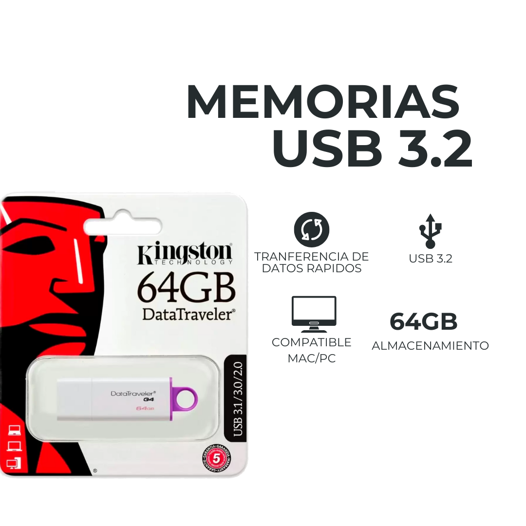 Memoria USB Kingston 64GB