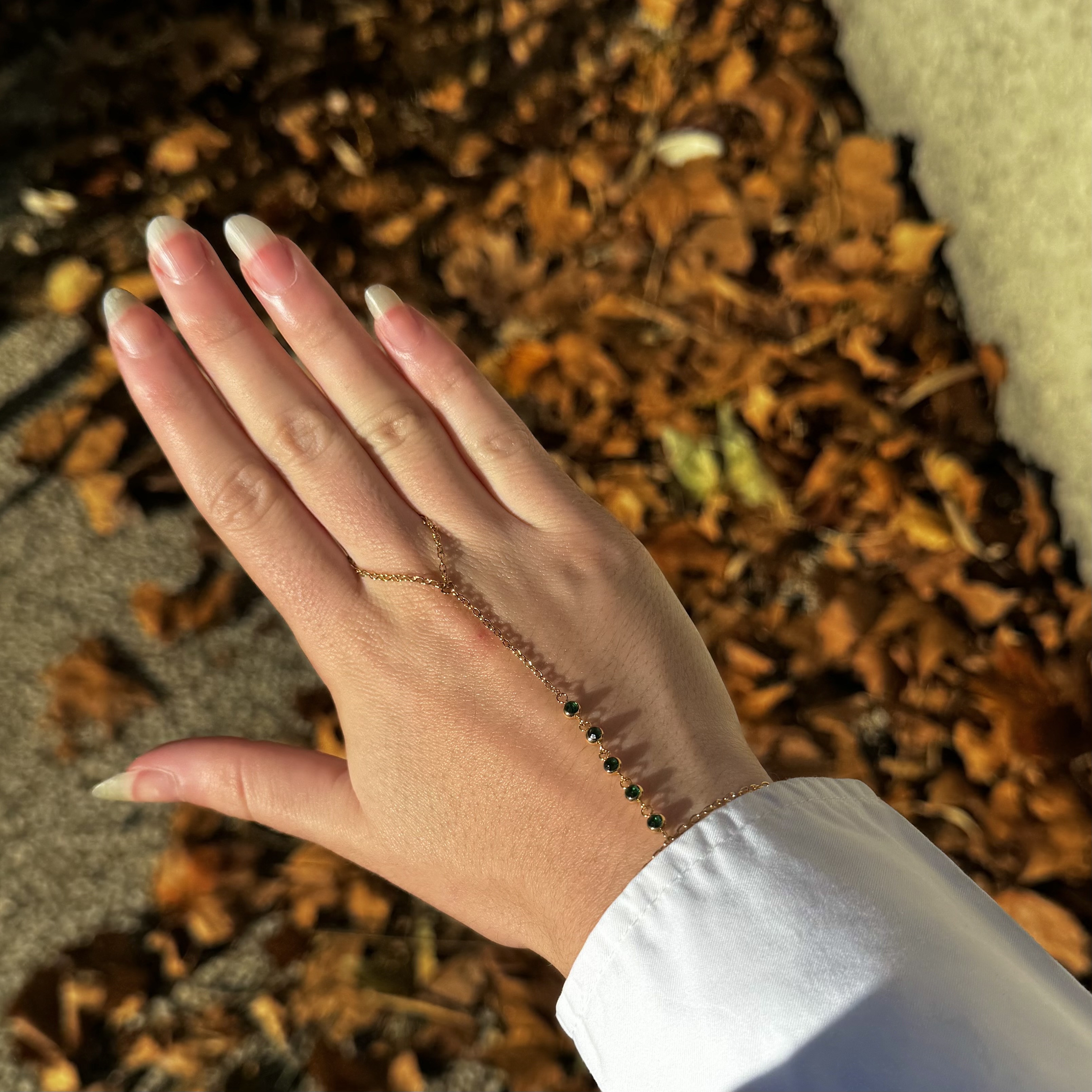 Chaîne de main "Emeraude"