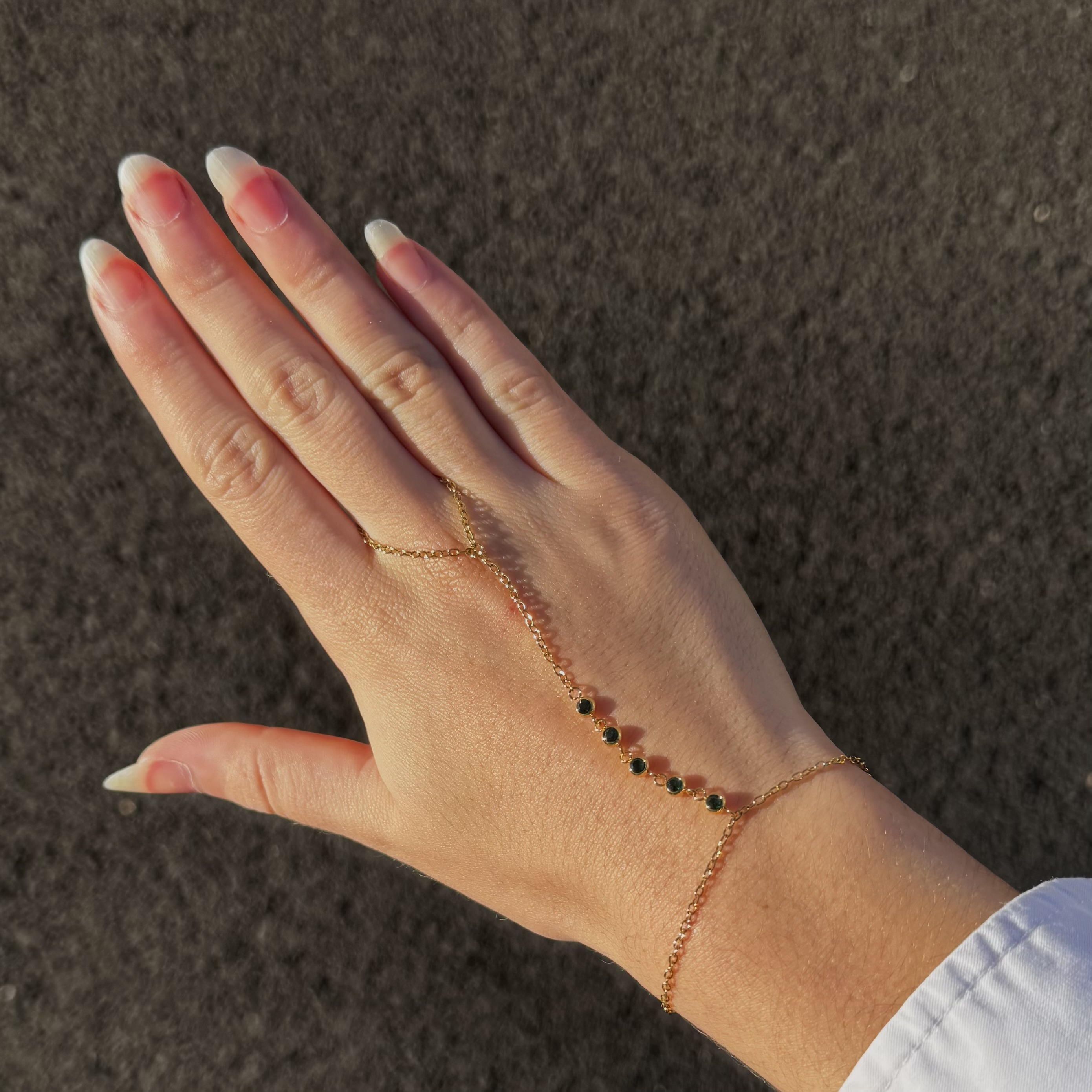 Chaîne de main "Emeraude"