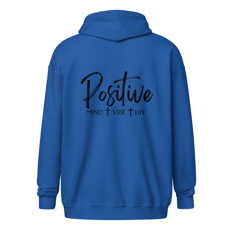 Positive heavy blend zip hoodie