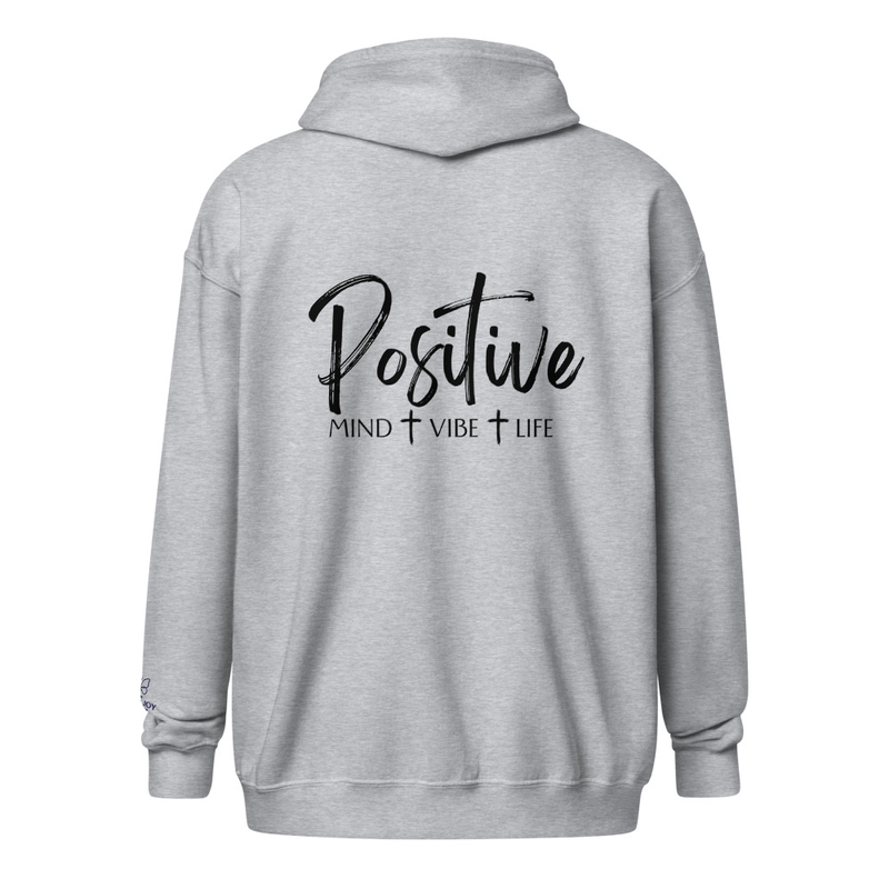Positive heavy blend zip hoodie
