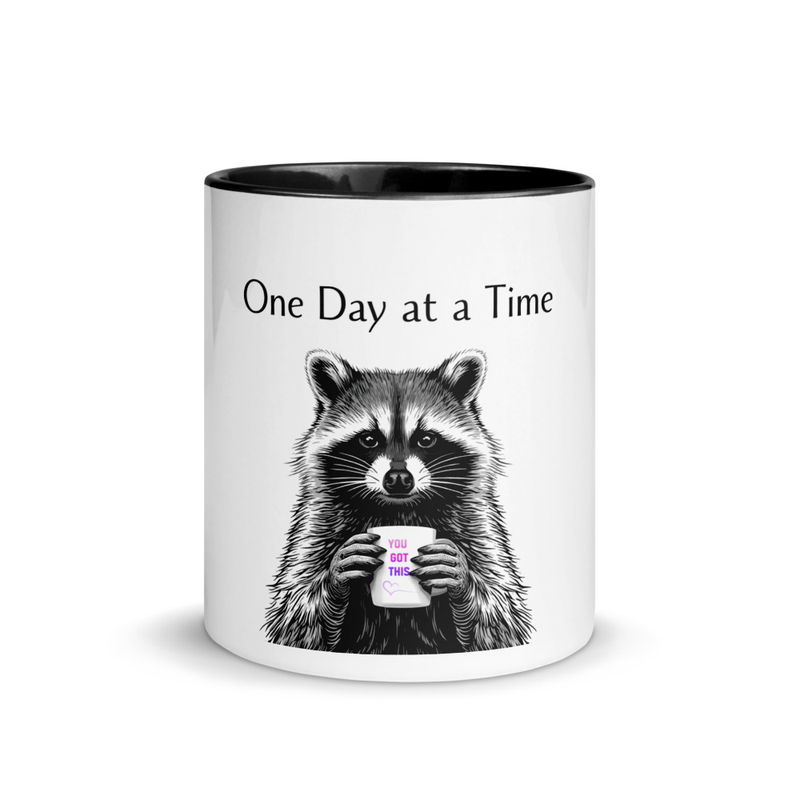 One day at a time Mug with Color Inside