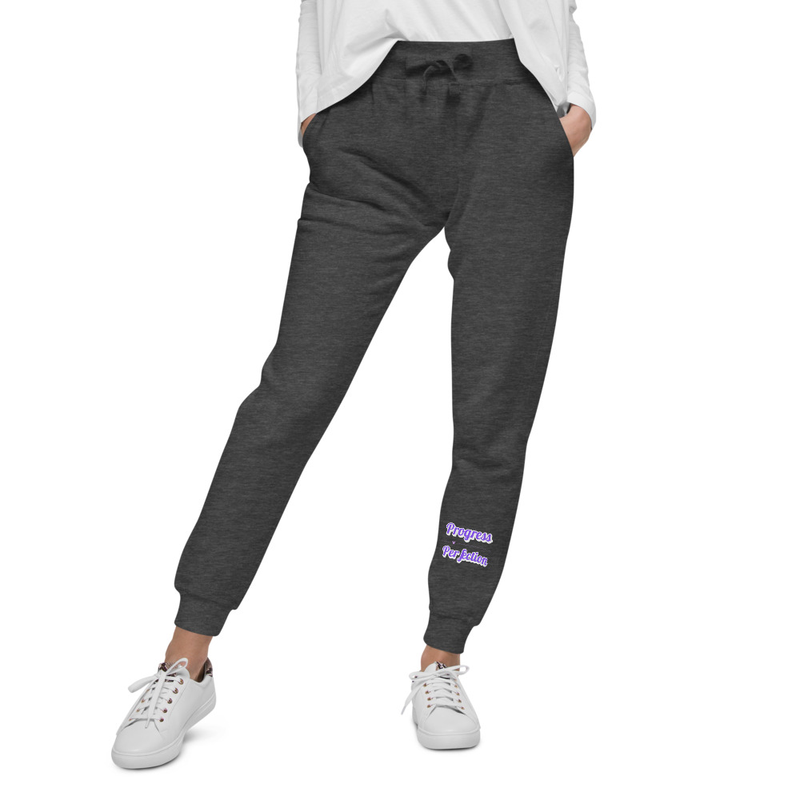 Progress over Perfection fleece sweatpants