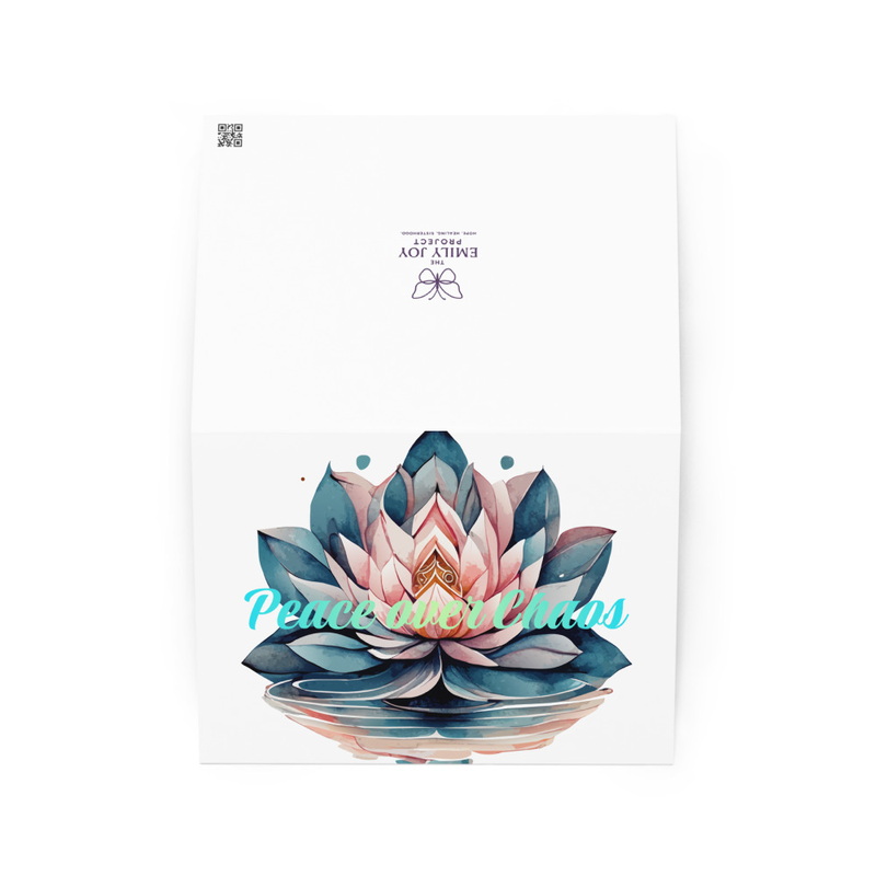 Peace over Chaos Blank Greeting card