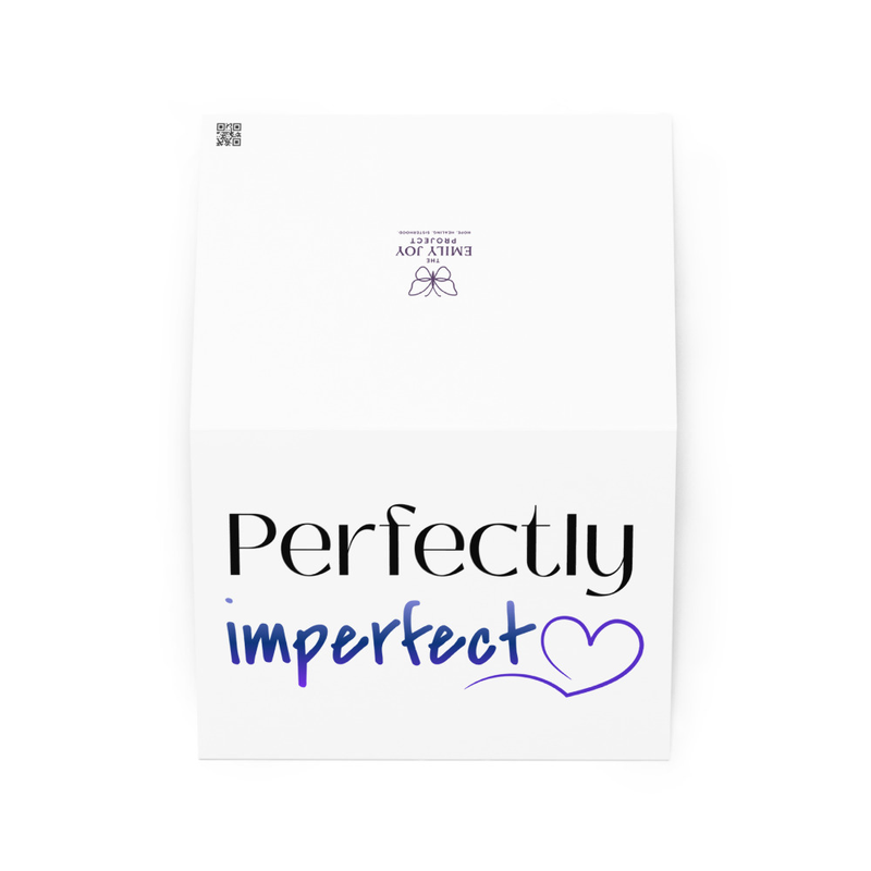 Perfectly imperfect Greeting card