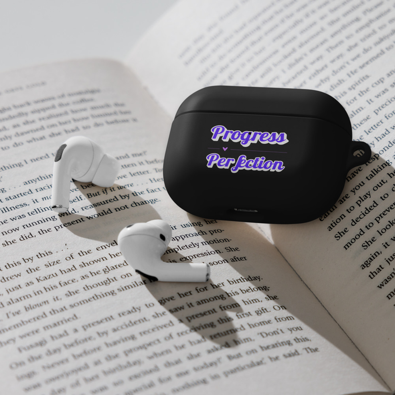 Progress over Perfection Rubber Case for AirPods®