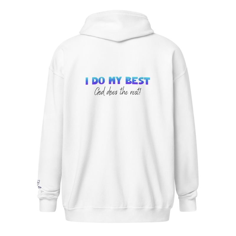 I do my best heavy blend zip hoodie