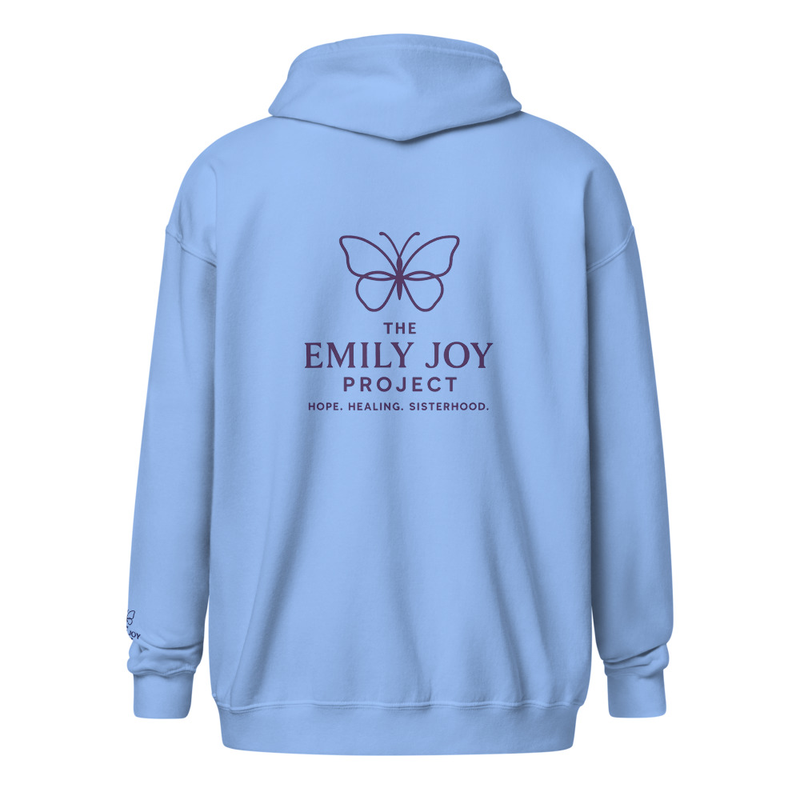 Logo heavy blend zip hoodie