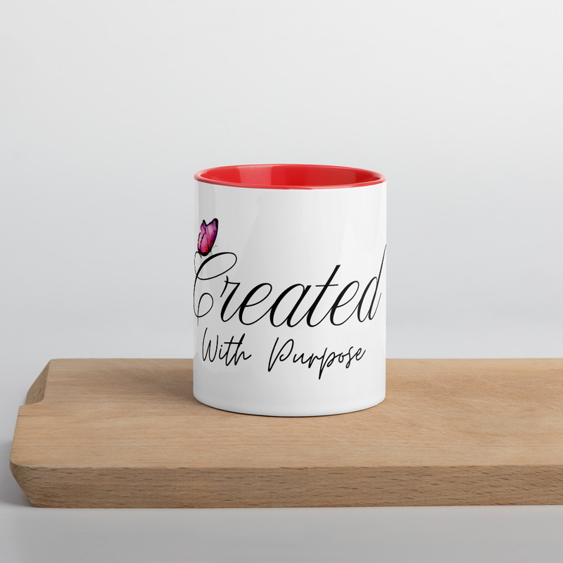 Created with Purpose Mug with Color Inside