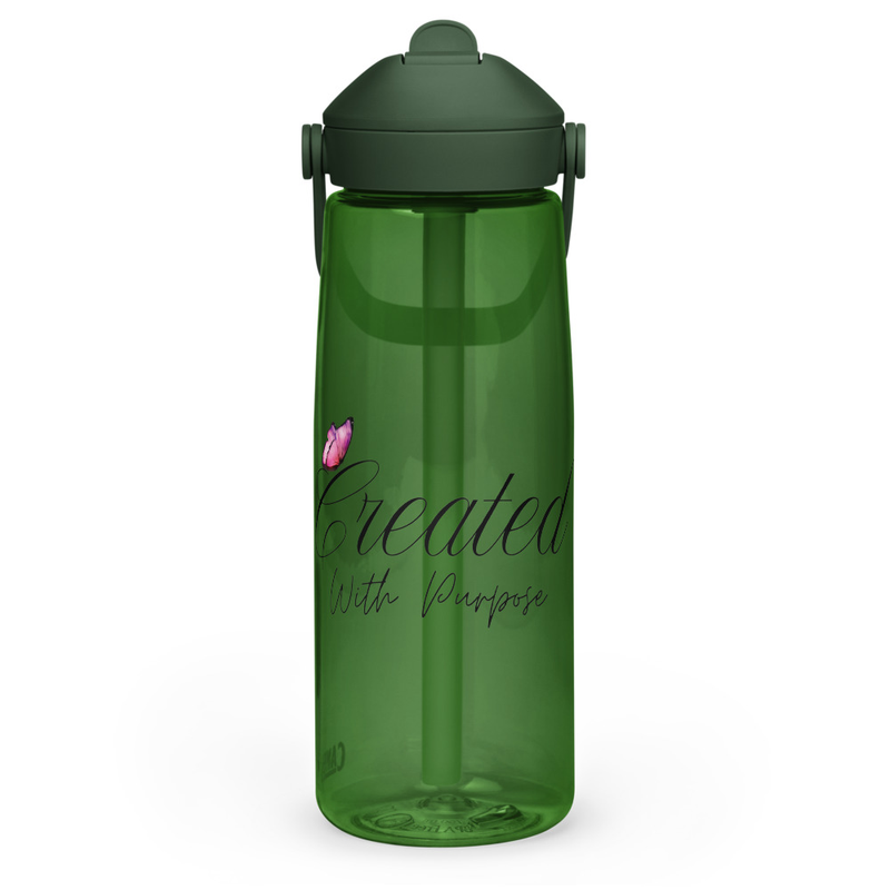 Created with purpose CamelBak Flip straw water bottle