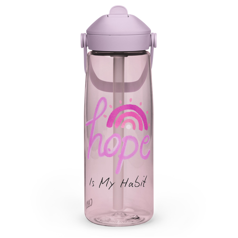 Hope is my habit CamelBak Flip straw water bottle