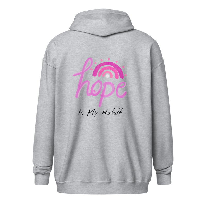 Hope is my Habit heavy blend zip hoodie