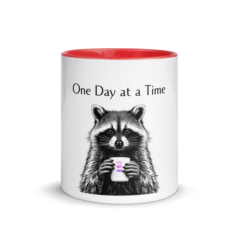 One day at a time Mug with Color Inside