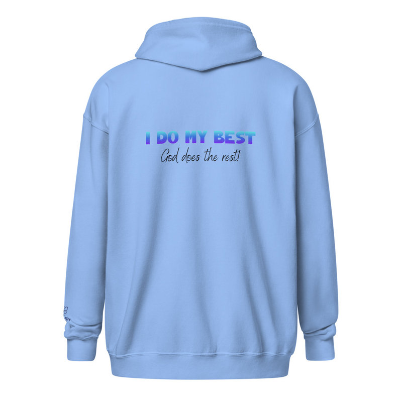 I do my best heavy blend zip hoodie