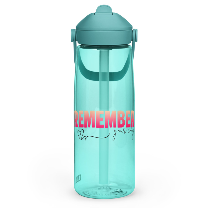 Remember your why CamelBak Flip straw water bottle
