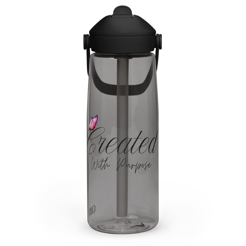 Created with purpose CamelBak Flip straw water bottle
