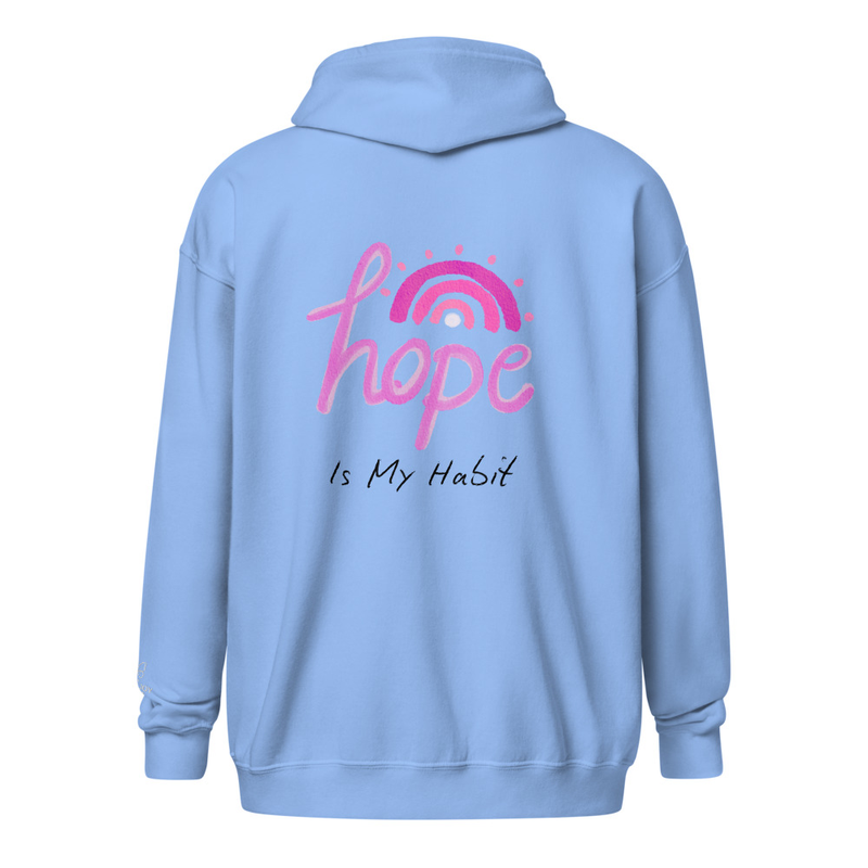 Hope is my Habit heavy blend zip hoodie