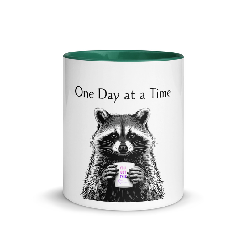 One day at a time Mug with Color Inside