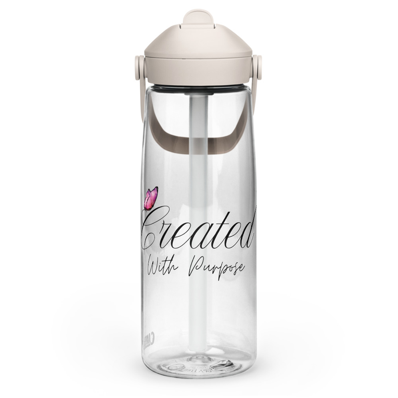Created with purpose CamelBak Flip straw water bottle