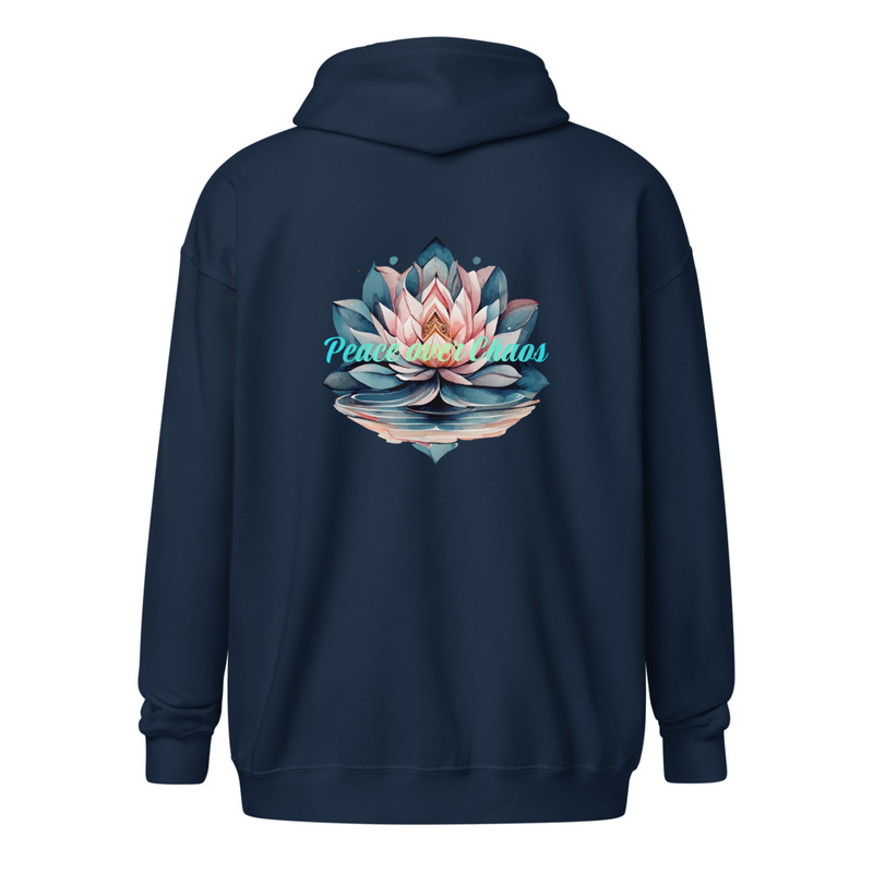Peace over Chaos heavy blend zip hoodie