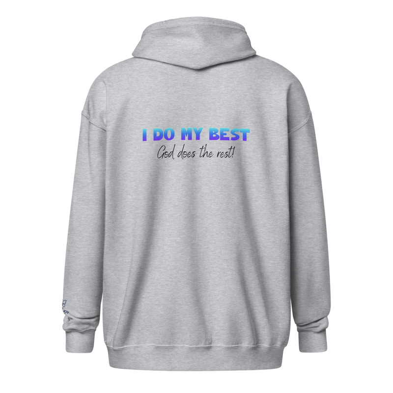 I do my best heavy blend zip hoodie