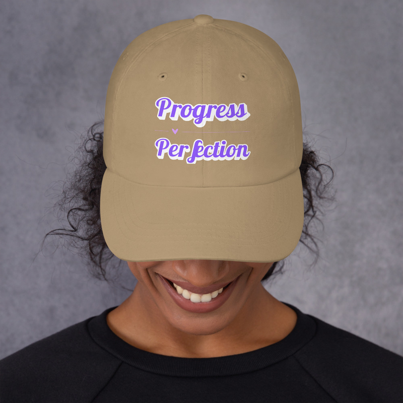 Progress over Perfection Dad hat