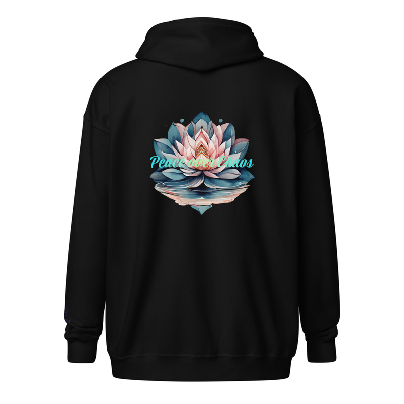 Peace over Chaos heavy blend zip hoodie