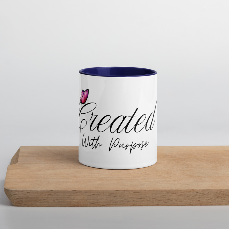 Created with Purpose Mug with Color Inside