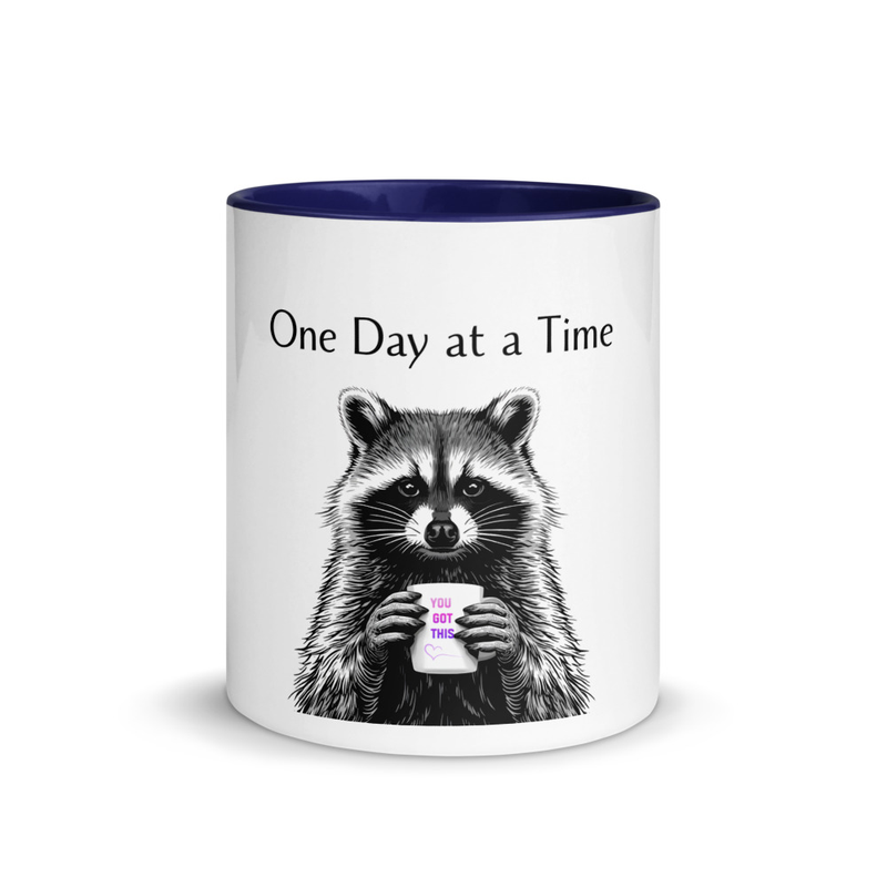 One day at a time Mug with Color Inside