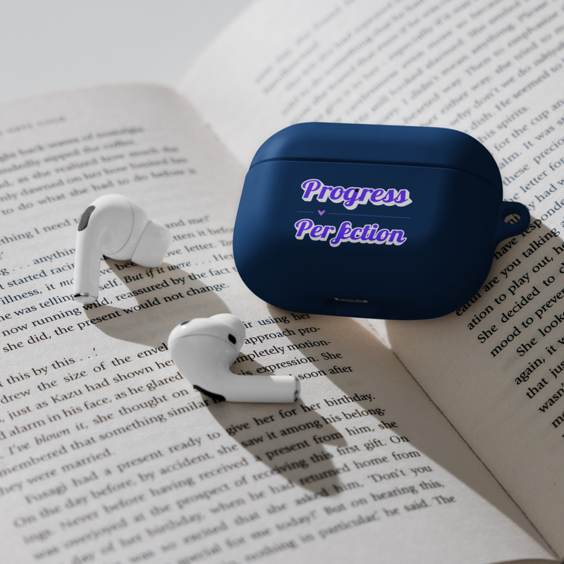 Progress over Perfection Rubber Case for AirPods®