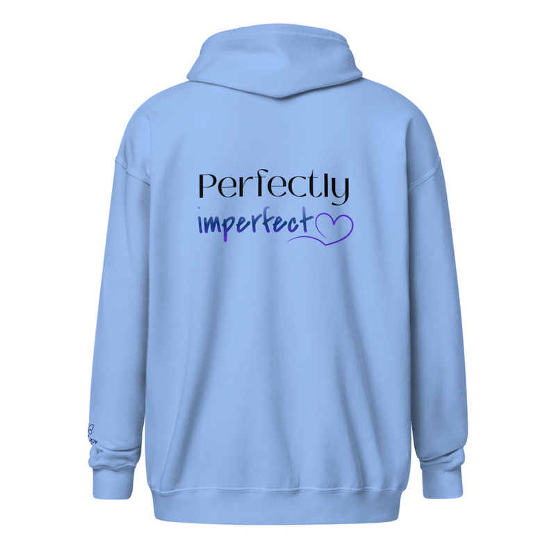 Perfectly imperfect heavy blend zip hoodie