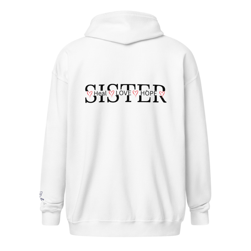 Sister heavy blend zip hoodie
