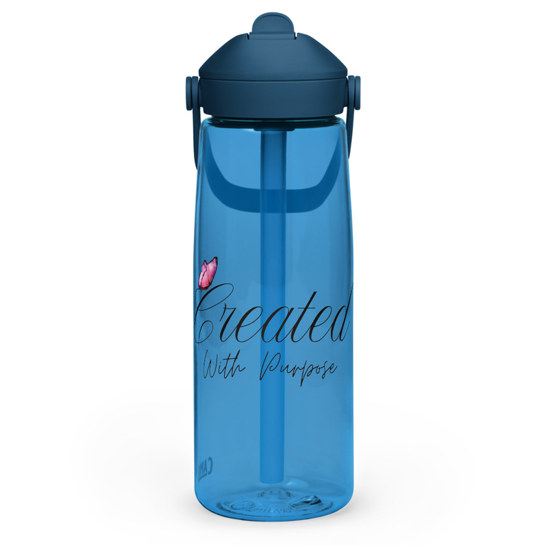 Created with purpose CamelBak Flip straw water bottle