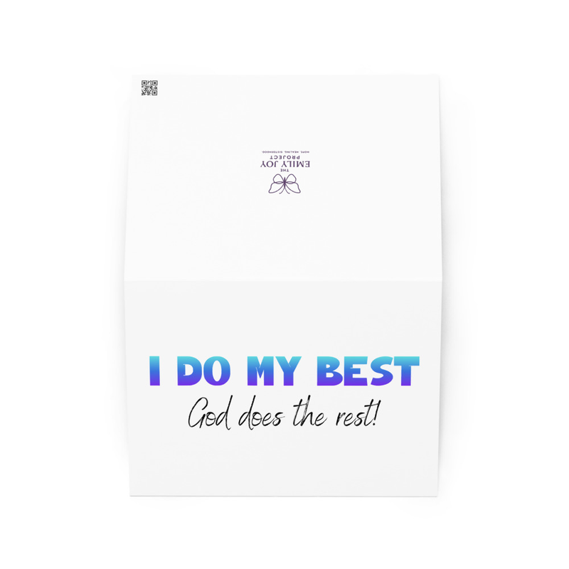 I do my best Greeting card