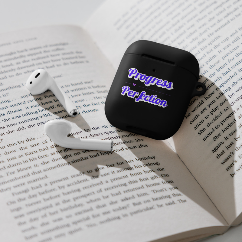 Progress over Perfection Rubber Case for AirPods®