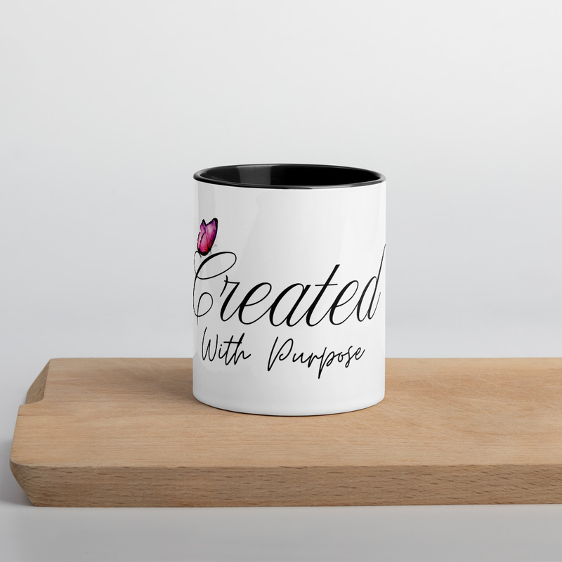 Created with Purpose Mug with Color Inside