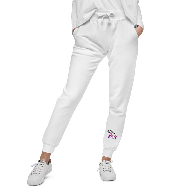 Sis...Pray fleece sweatpants