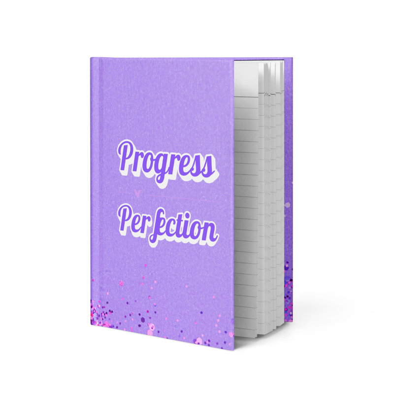 Progress over Perfection Hardcover journal matte