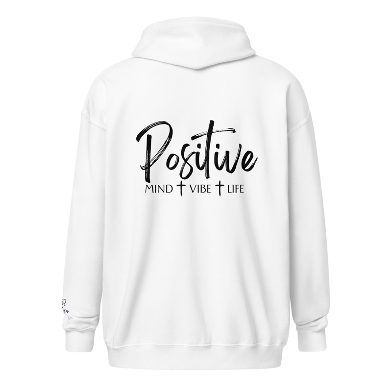 Positive heavy blend zip hoodie
