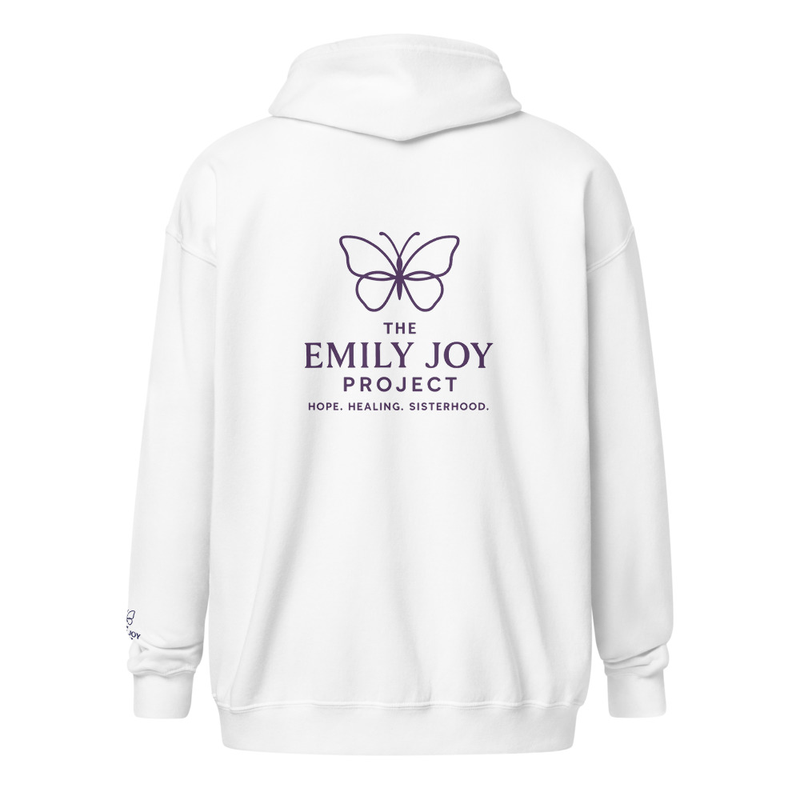 Logo heavy blend zip hoodie