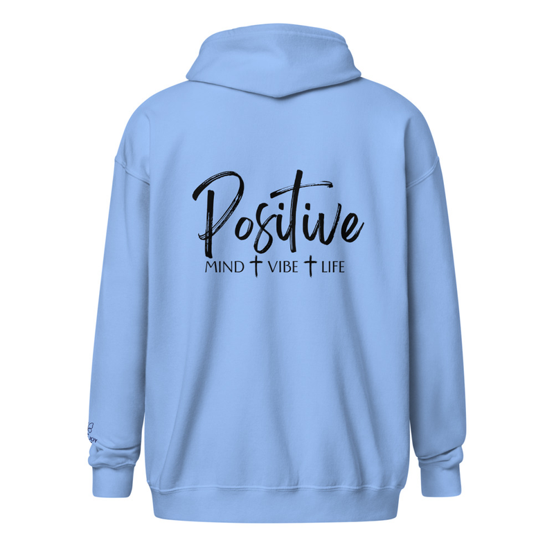 Positive heavy blend zip hoodie