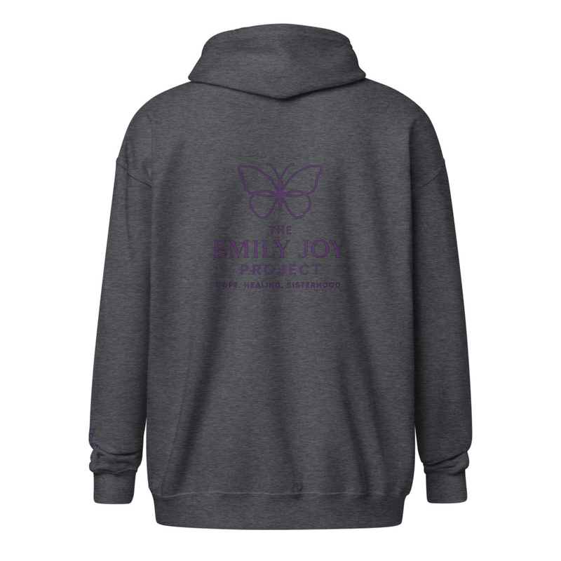 Logo heavy blend zip hoodie