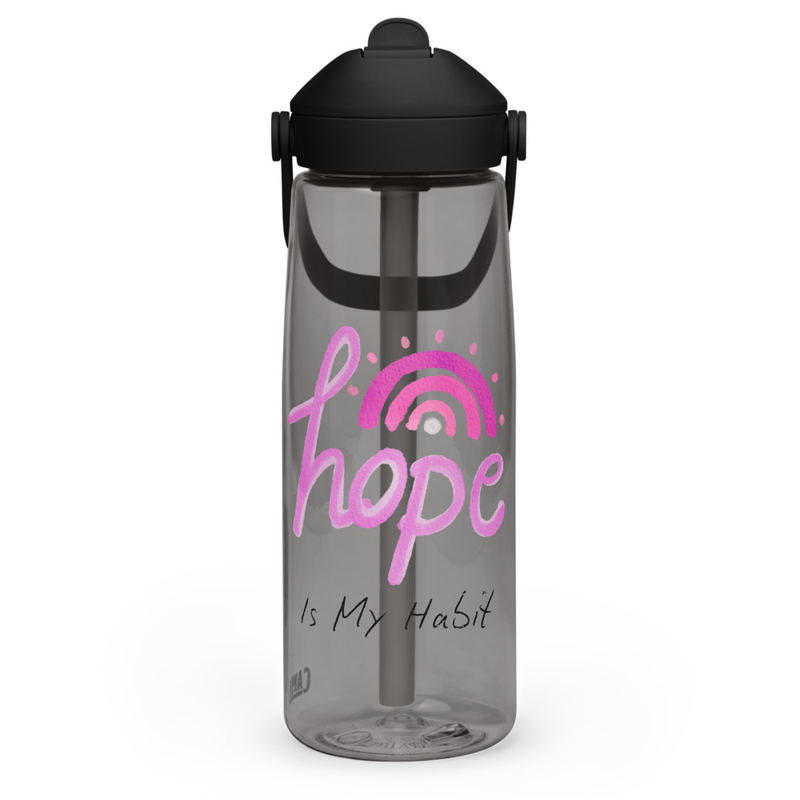 Hope is my habit CamelBak Flip straw water bottle