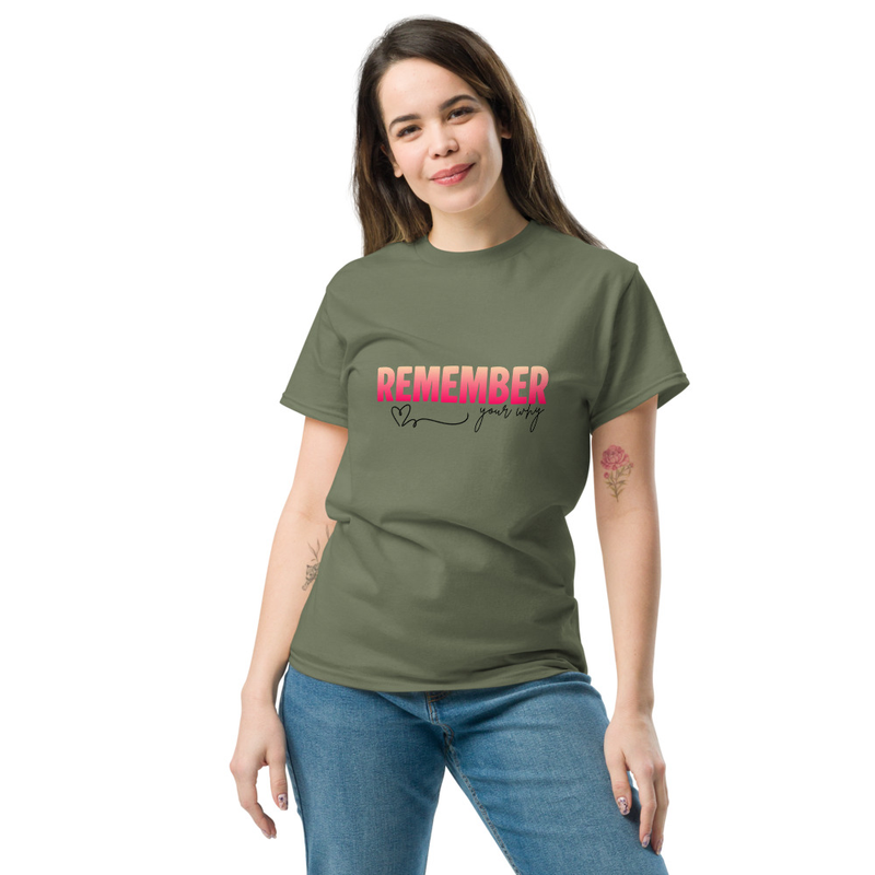 Remember your why classic tee