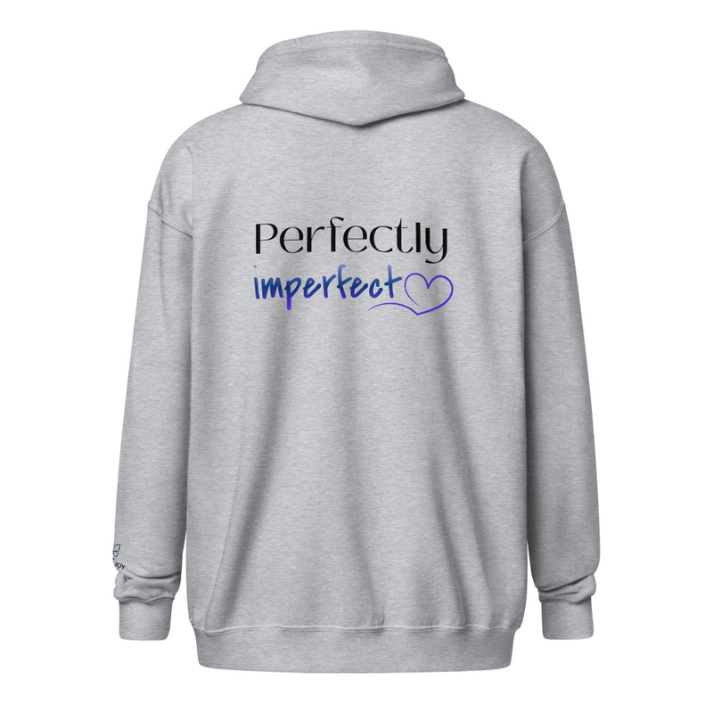 Perfectly imperfect heavy blend zip hoodie