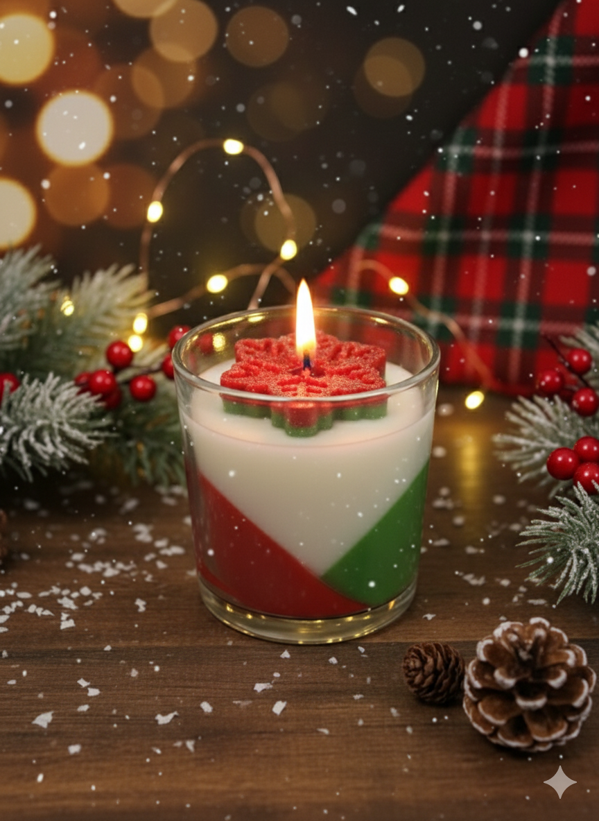 Festive Holiday Candle Christmas Spice