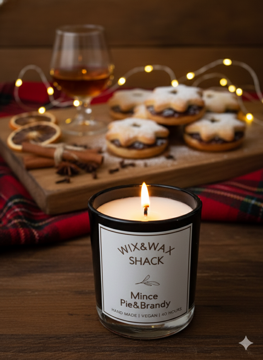 Sweet Mince Pie & Brandy Candle