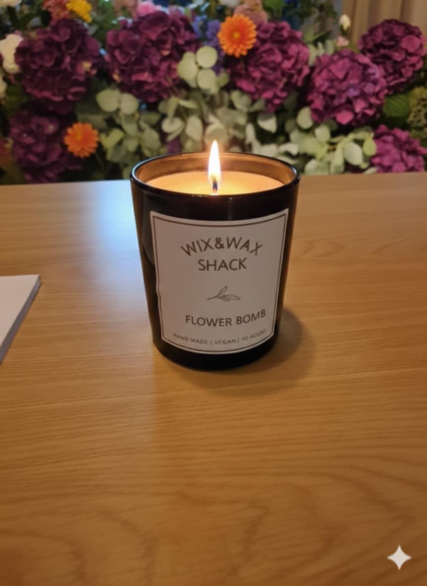 Flower Bomb Inspired Soy Wax Candle