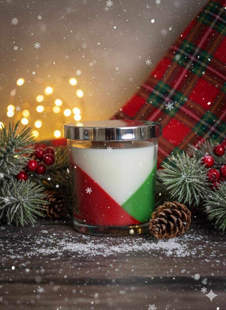 Festive Holiday Candle Christmas Spice