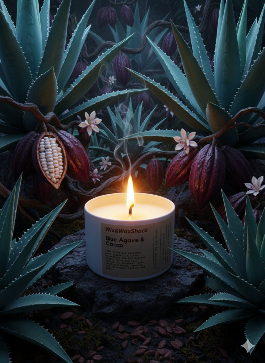 Blue Agave & Cacao Scented Candle